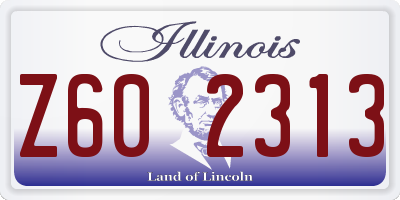IL license plate Z602313