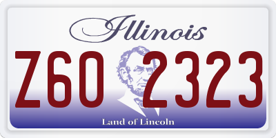 IL license plate Z602323