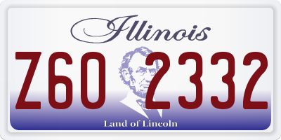 IL license plate Z602332