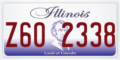 IL license plate Z602338