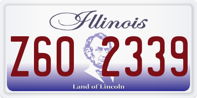 IL license plate Z602339