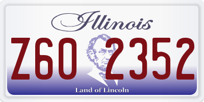 IL license plate Z602352
