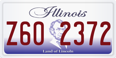 IL license plate Z602372