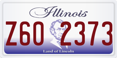 IL license plate Z602373