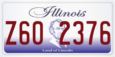 IL license plate Z602376
