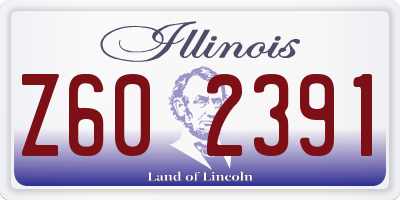 IL license plate Z602391