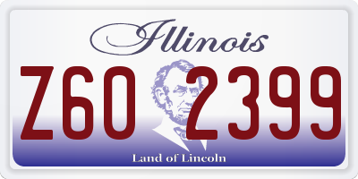 IL license plate Z602399