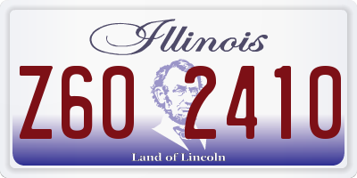 IL license plate Z602410