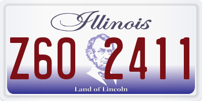 IL license plate Z602411