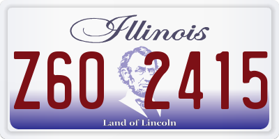 IL license plate Z602415