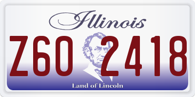 IL license plate Z602418