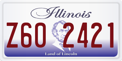 IL license plate Z602421