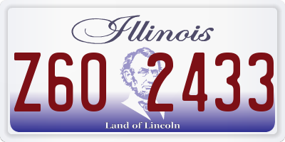 IL license plate Z602433