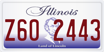 IL license plate Z602443