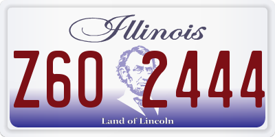 IL license plate Z602444