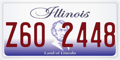 IL license plate Z602448