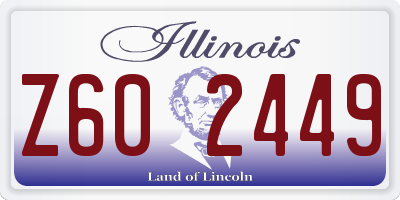 IL license plate Z602449
