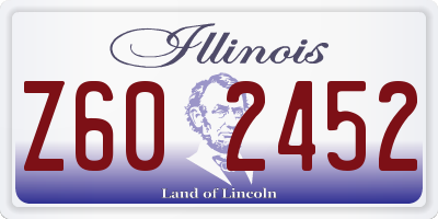 IL license plate Z602452