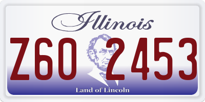 IL license plate Z602453