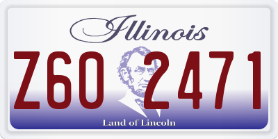 IL license plate Z602471