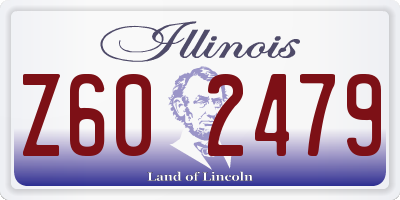 IL license plate Z602479