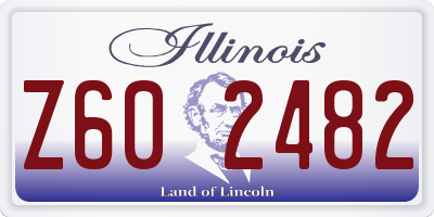 IL license plate Z602482