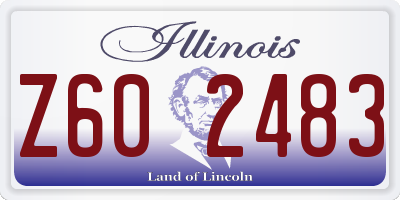 IL license plate Z602483