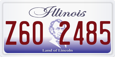 IL license plate Z602485