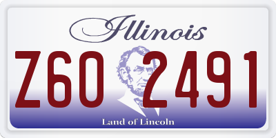IL license plate Z602491