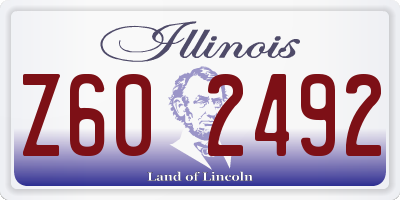 IL license plate Z602492