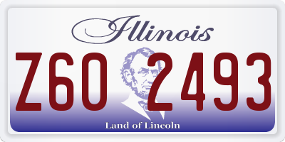 IL license plate Z602493