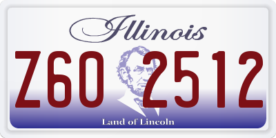 IL license plate Z602512