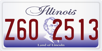 IL license plate Z602513