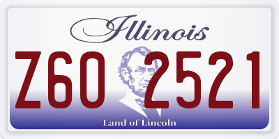 IL license plate Z602521