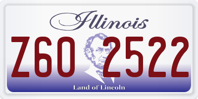 IL license plate Z602522