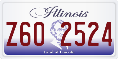 IL license plate Z602524