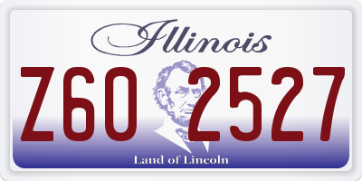 IL license plate Z602527