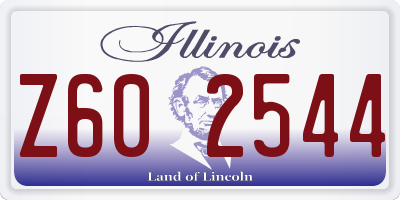IL license plate Z602544