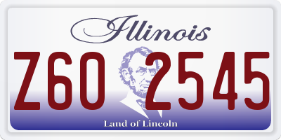 IL license plate Z602545