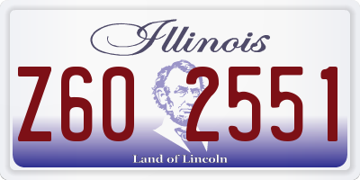 IL license plate Z602551