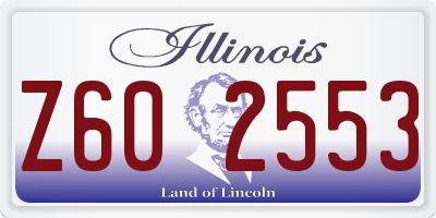 IL license plate Z602553