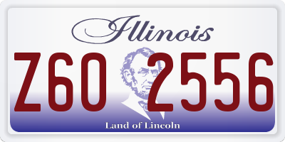 IL license plate Z602556
