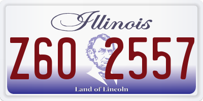 IL license plate Z602557