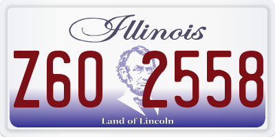 IL license plate Z602558