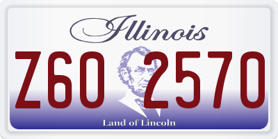 IL license plate Z602570
