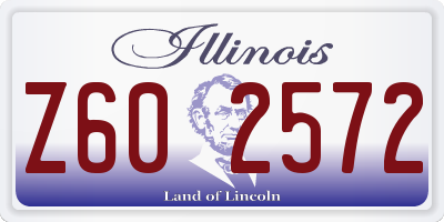 IL license plate Z602572