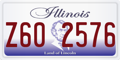IL license plate Z602576