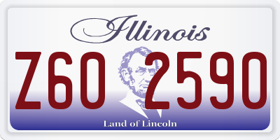 IL license plate Z602590