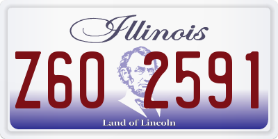 IL license plate Z602591