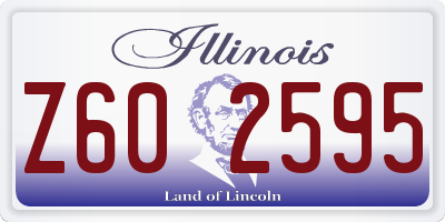 IL license plate Z602595
